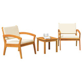 Bistro Set Brown 45 x 45 x 38cm Solid Acacia wood