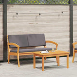 Bistro Set 2 pcs Brown Solid Acacia wood