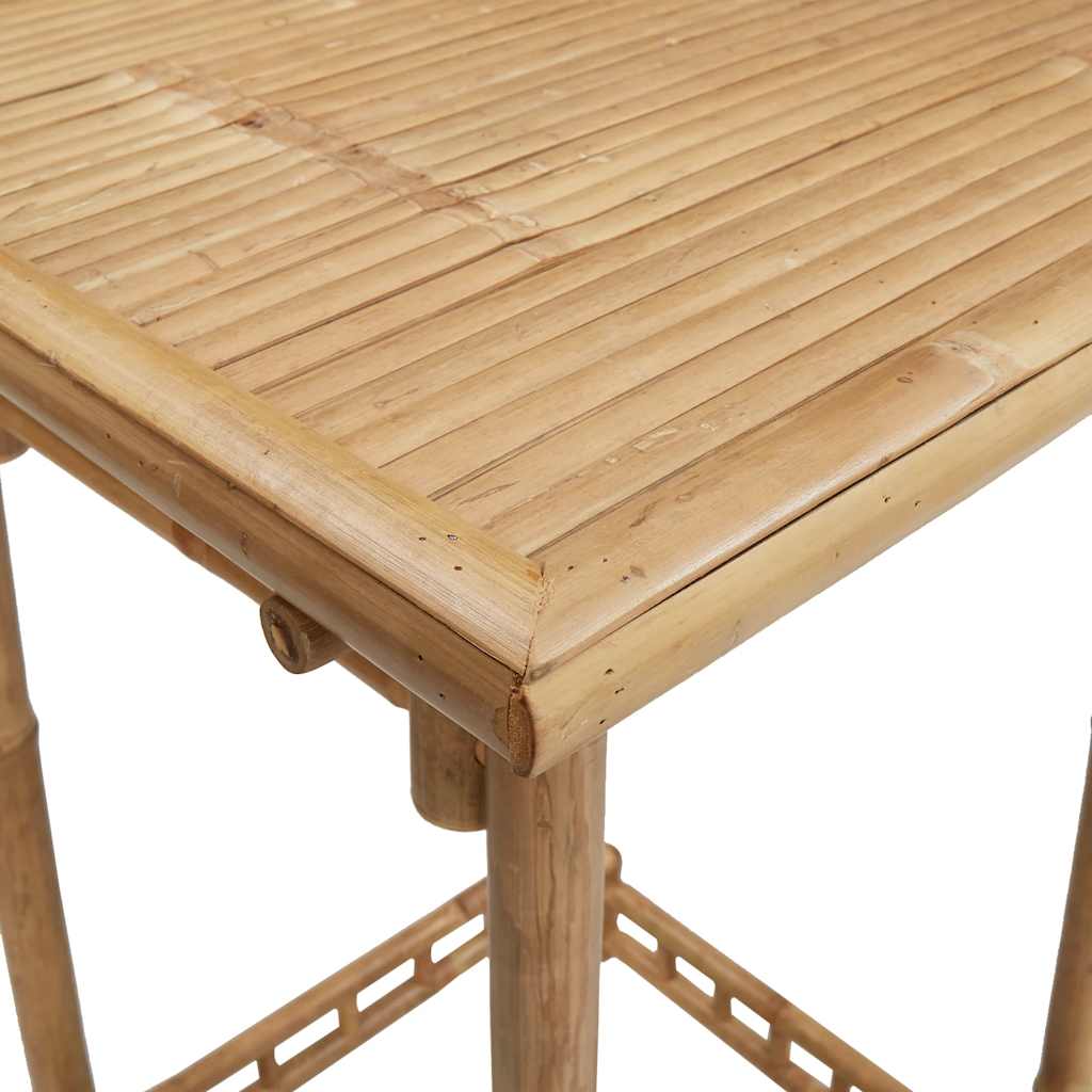 Outdoor Bar Table Square 55x55x100 cm Bamboo