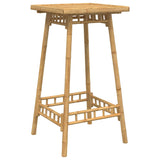 3 Piece Outdoor Bar Set Foldable Bamboo