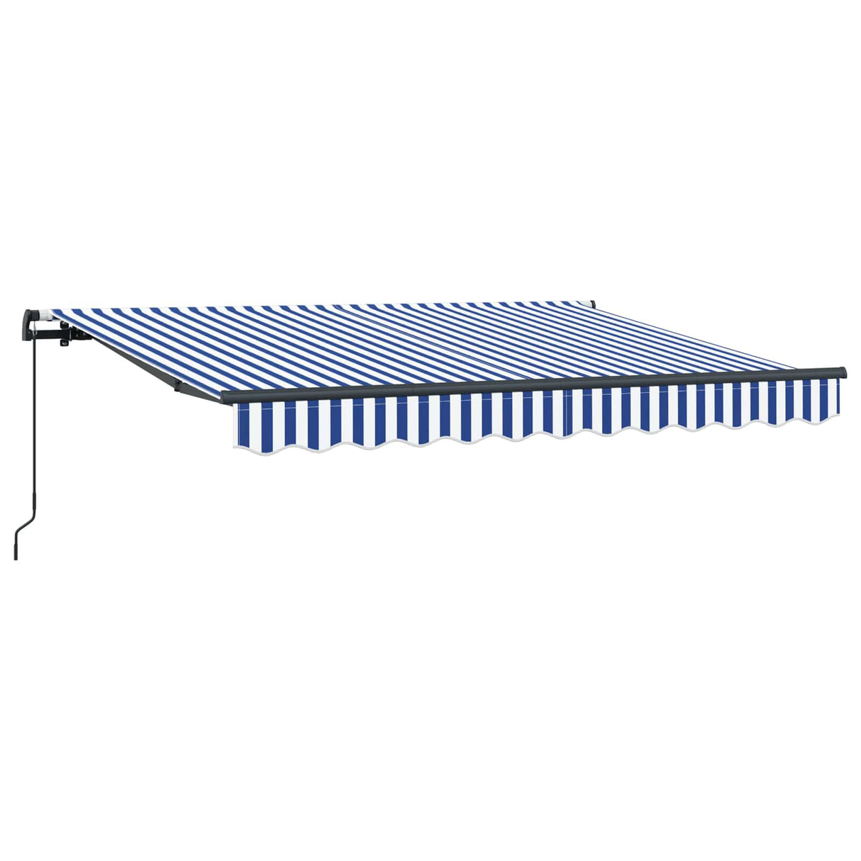 Retractable Awning Manual Blue 250 x 200 cm Fabric