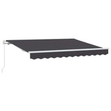 Retractable Awning Manual Anthracite 250 x 200 cm Fabric