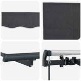 Retractable Awning Manual Anthracite 250 x 200 cm Fabric