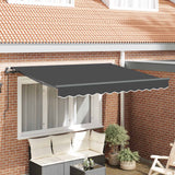 Retractable Awning Manual Anthracite 250 x 200 cm Fabric