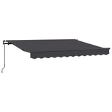 Retractable Awning Manual Anthracite 250 x 200 cm Fabric