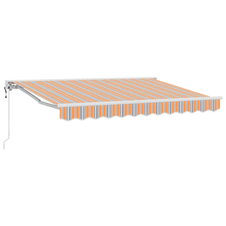 Retractable Awning Multicolour Stripe 250x200 cm Fabric
