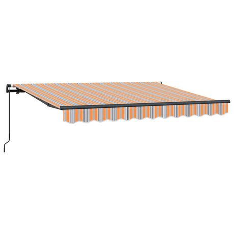 Retractable Awning Manual Multicolour Stripe 250 x 200 cm