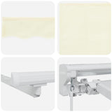 Retractable Awning Cream 300 x 200 cm Aluminium and Fabric