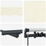 Retractable Awning Manual Cream 300 x 200 cm Fabric
