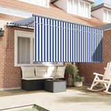 Retractable Awning Retractable Blue and White 300 x 200 cm