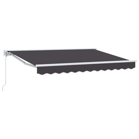 Retractable Awning Anthracite 300 x 200 cm Polyester and Metal