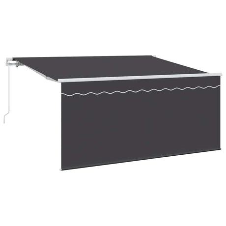 Retractable Awning Retractable Anthracite 300 x 200 cm Fabric