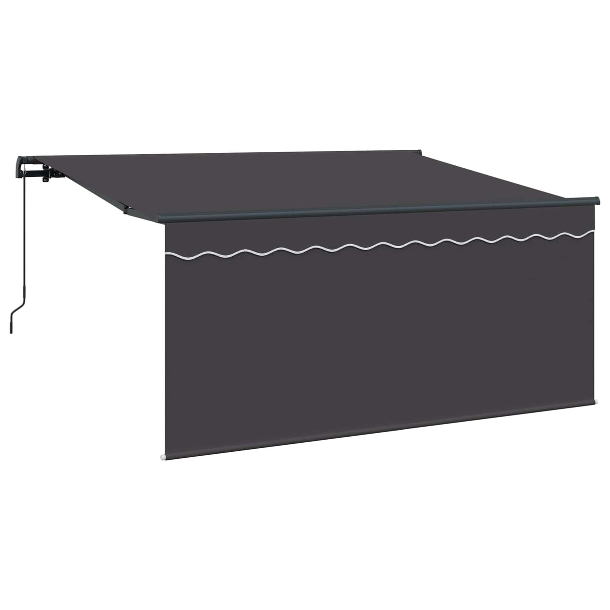 Retractable Awning Retractable Anthracite 300 x 200 cm Fabric