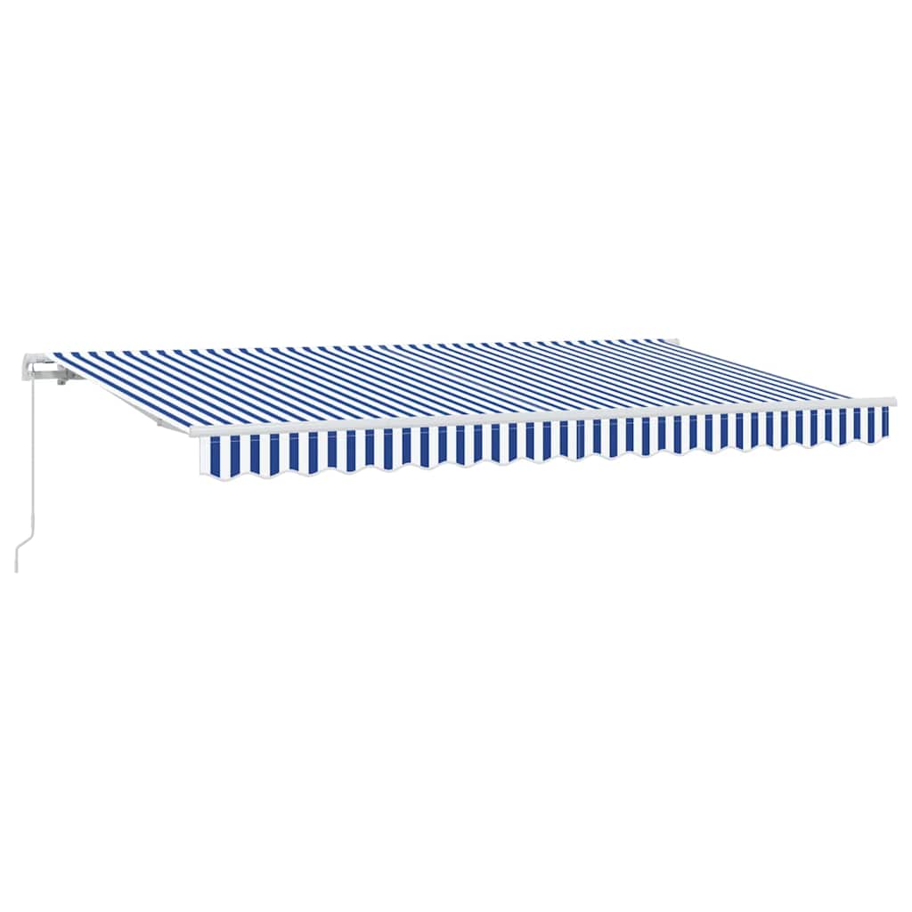 Retractable Awning Blue, White 350 x 200 cm