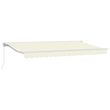 Retractable Awning Cream 350 x 200 cm Aluminium and Fabric