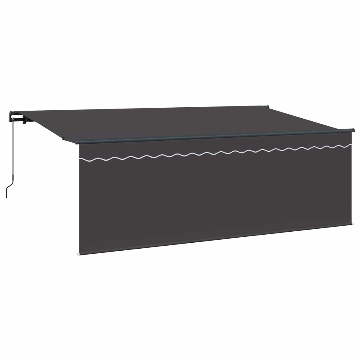 Retractable Awning Manual Anthracite 350 x 200 cm