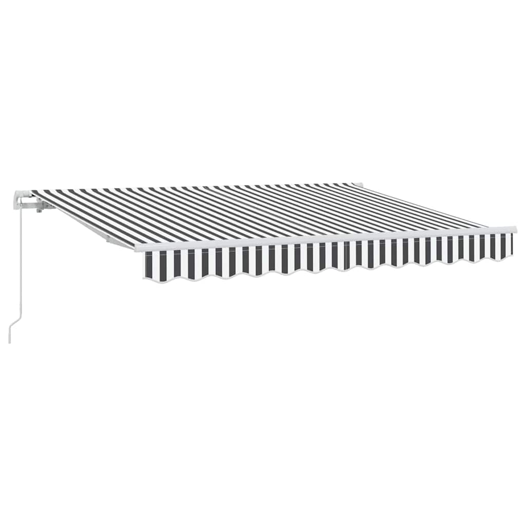 Retractable Awning Anthracite, White 350 x 200 cm
