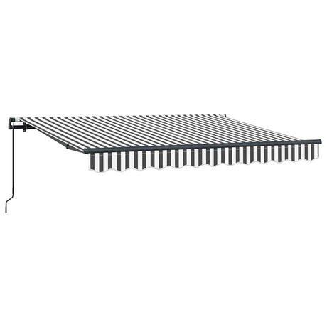 Retractable Awning Anthracite, White 350 x 200 cm