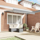 Retractable Awning Anthracite, White 350 x 200 cm