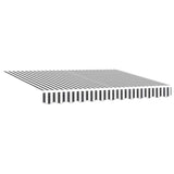 Retractable Awning Anthracite, White 350 x 200 cm