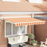 Retractable Awning Manual Multicolour Stripe 350x200 cm Fabric