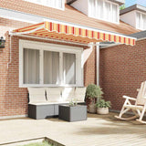 Retractable Awning Manual Multicolour Stripe 350x200 cm Fabric