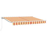 Retractable Awning Manual Multicolour Stripe 350x200 cm Fabric