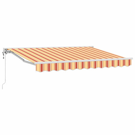 Retractable Awning Multicolour Stripe 350x200 cm Fabric
