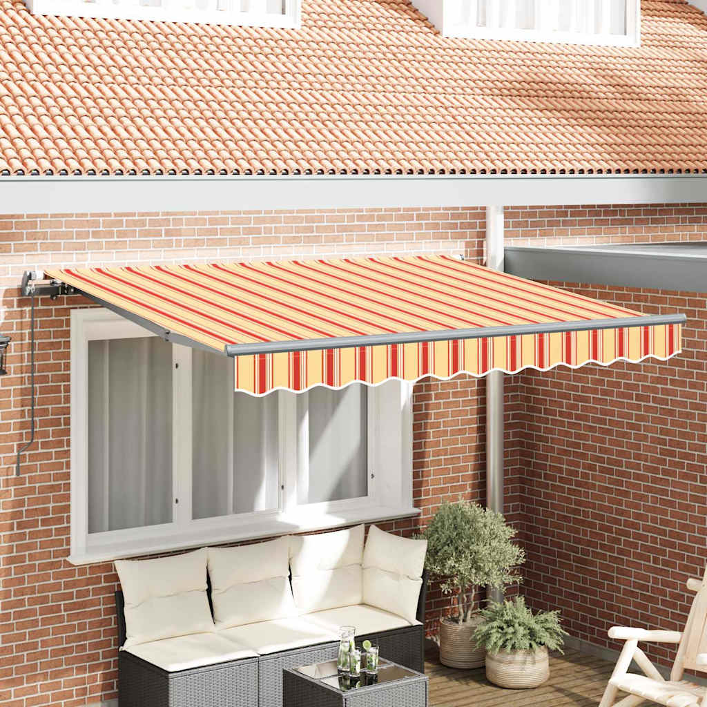 Retractable Awning Multicolour 350 x 200 cm
