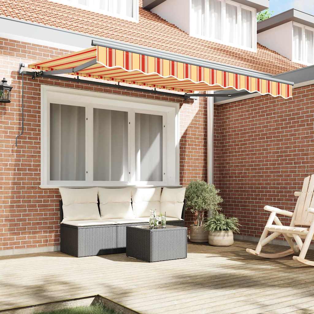 Retractable Awning Multicolour 350 x 200 cm