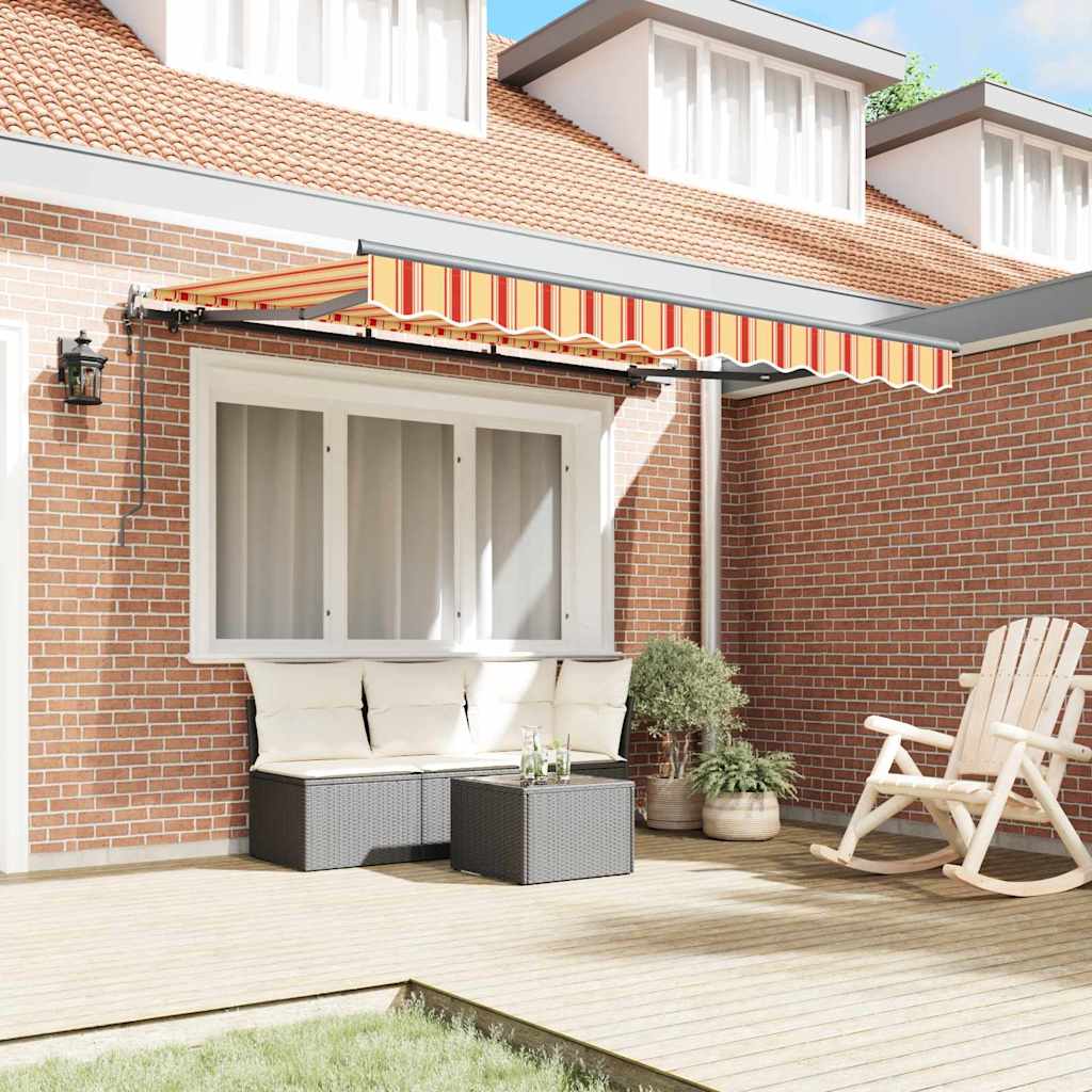 Retractable Awning Multicolour 350 x 200 cm