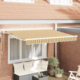 Retractable Awning Multicolour Stripe 350x200 cm Fabric