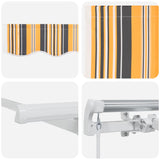 Retractable Awning Multicolour 350 x 200 cm
