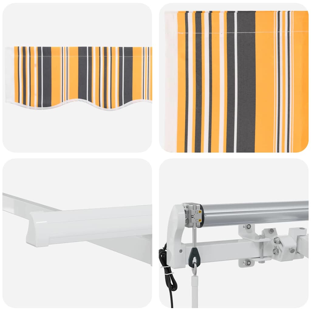 Retractable Awning Multicolour 350 x 200 cm