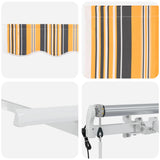 Retractable Awning Multicolour 350 x 200 cm