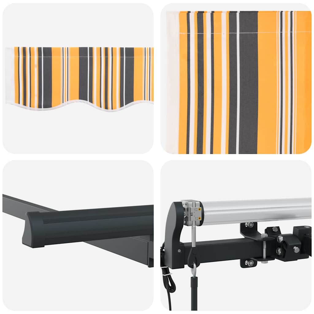 Retractable Awning Multicolour 350 x 200 cm