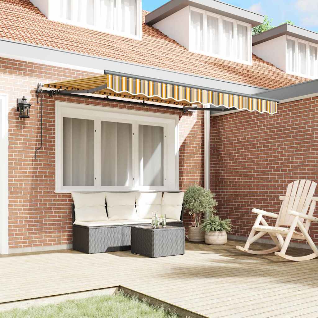Retractable Awning Multicolour 350 x 200 cm