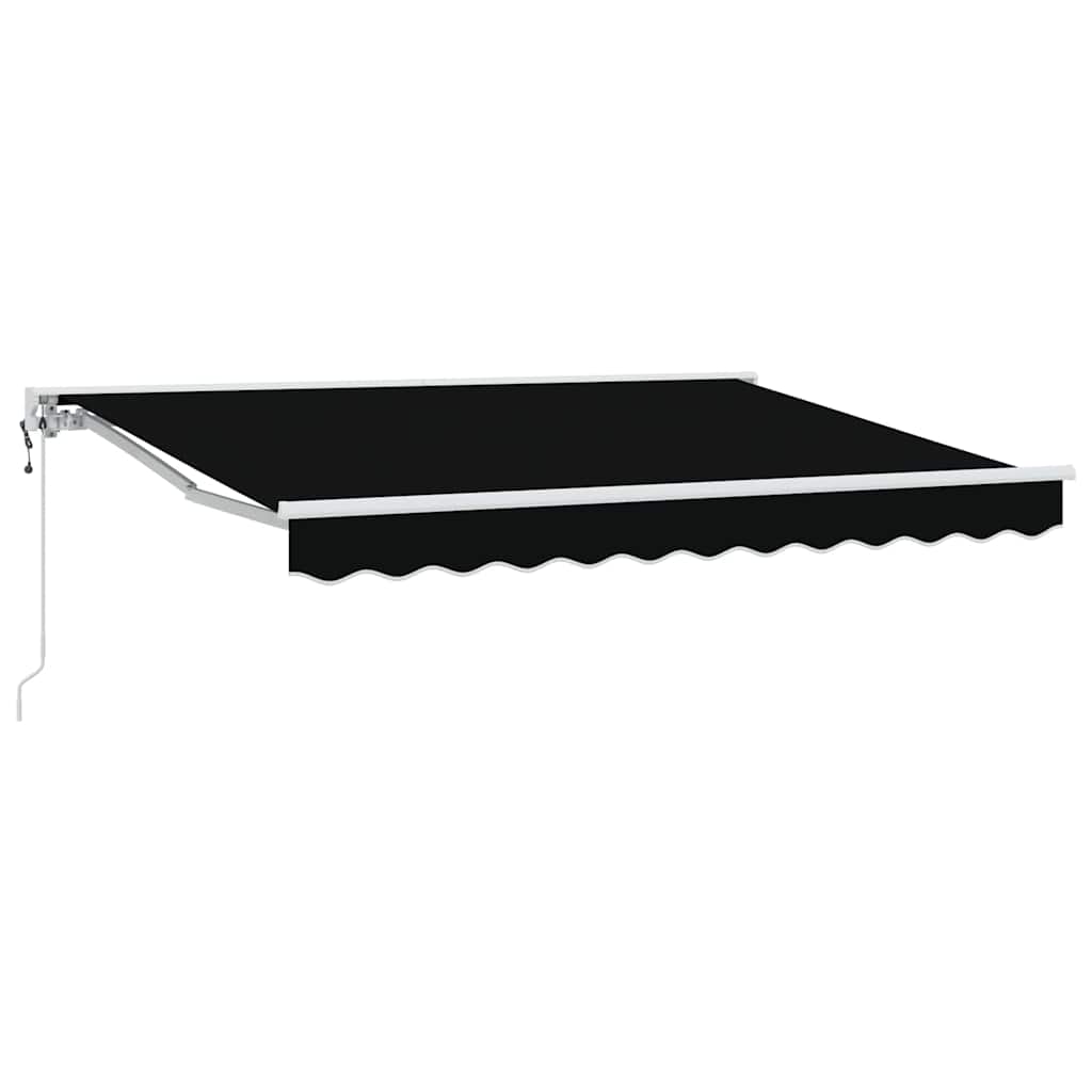 Retractable Awning Black 350x200 cm Fabric