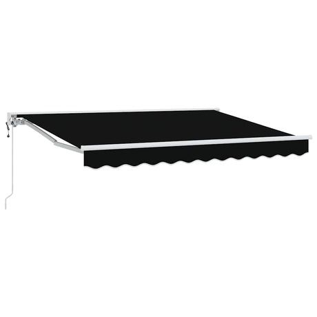 Retractable Awning Black 350x200 cm Fabric