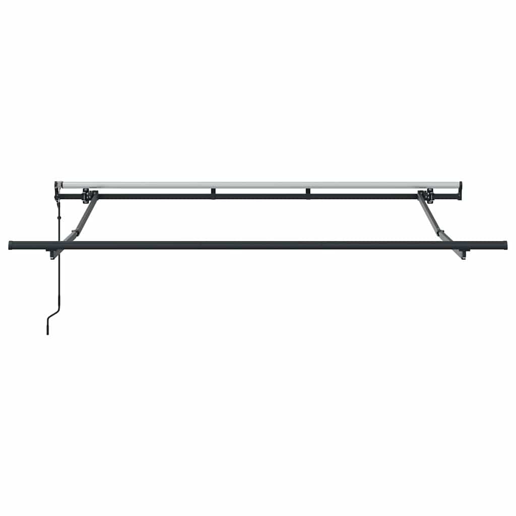 Retractable Awning Black 350 x 200 cm Polyester, Aluminium