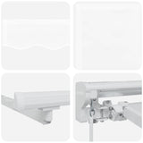 Retractable Awning Manual White 350x200 cm Fabric