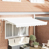Retractable Awning Manual White 350x200 cm Fabric