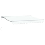 Retractable Awning Manual White 350x200 cm Fabric