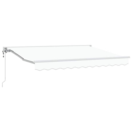 Retractable Awning White 350x200 cm Fabric