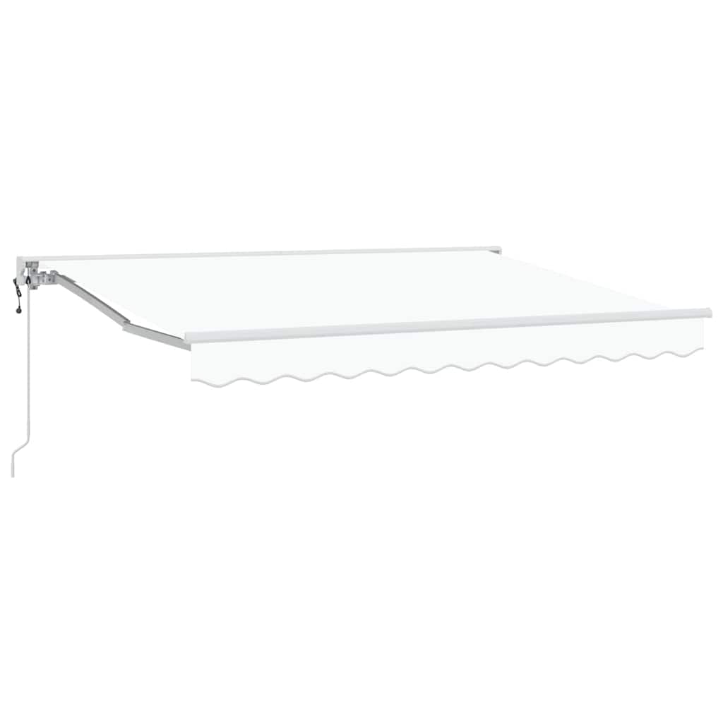Retractable Awning White 350x200 cm Fabric
