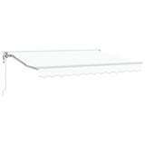 Retractable Awning White 350x200 cm Fabric