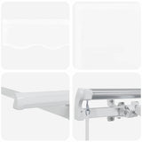 Retractable Awning White 350 x 200 cm Polyester, Aluminium