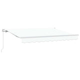 Retractable Awning White 350 x 200 cm Polyester, Aluminium