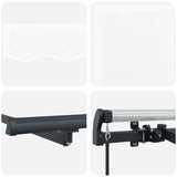 Retractable Awning White 350 x 200 cm Polyester, Aluminium