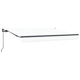 Retractable Awning White 350 x 200 cm Polyester and Aluminium